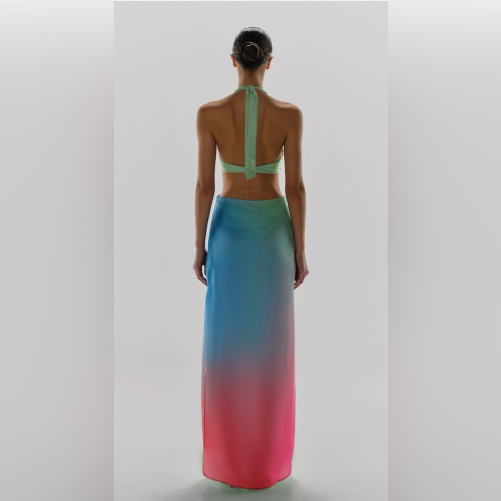 Baobab Collection Green and Pink Maxi Dress - Picture 4 of 4